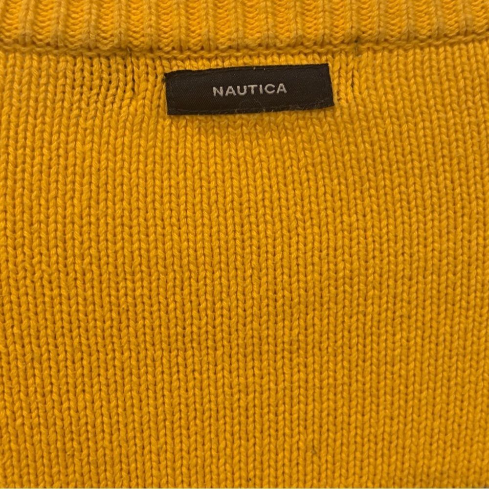 Nautica Men's Crewneck Sweater Size XL. Yellow - Picture 7 of 7